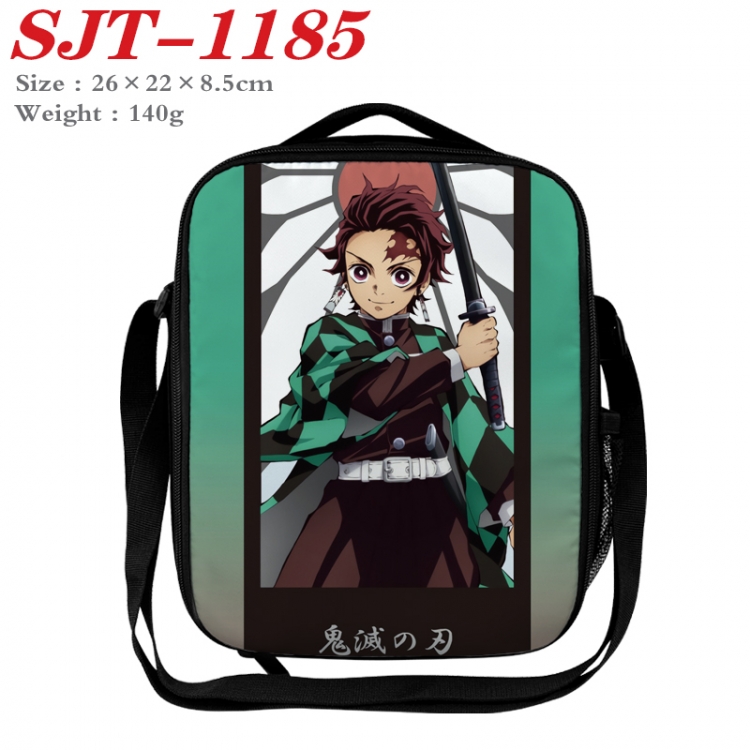 Demon Slayer Kimets Anime Lunch Bag Crossbody Bag 26x22x8.5cm SJT-1185