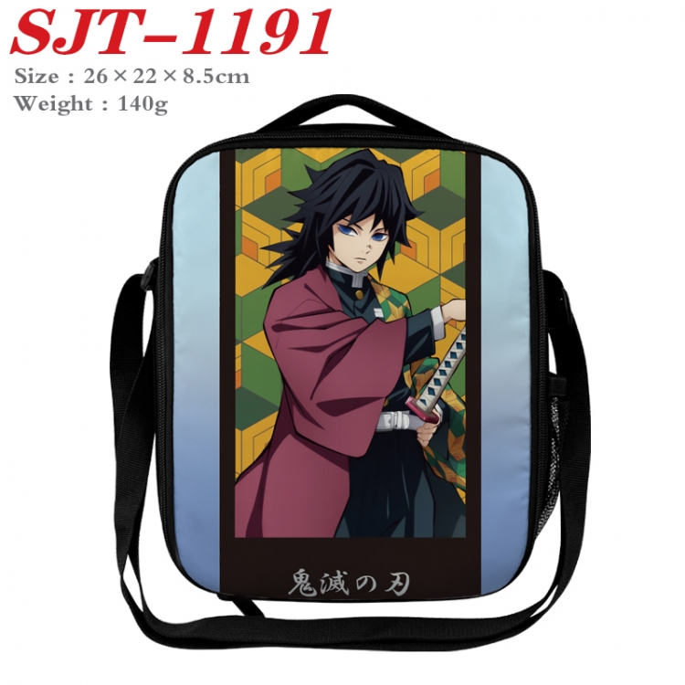 Demon Slayer Kimets Anime Lunch Bag Crossbody Bag 26x22x8.5cm SJT-1191