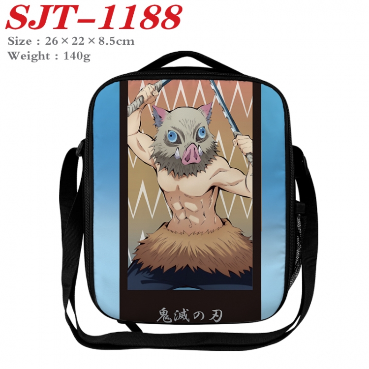 Demon Slayer Kimets Anime Lunch Bag Crossbody Bag 26x22x8.5cm  SJT-1188