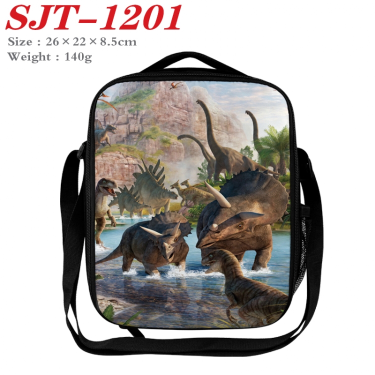 Dinosaur series Anime Lunch Bag Crossbody Bag 26x22x8.5cm SJT-1201