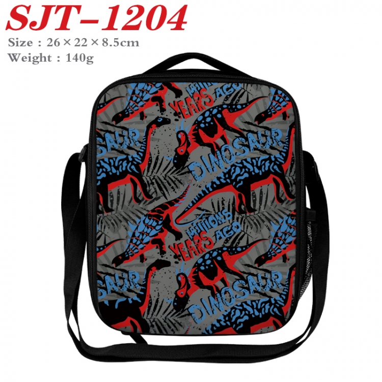 Dinosaur series Anime Lunch Bag Crossbody Bag 26x22x8.5cm  SJT-1204