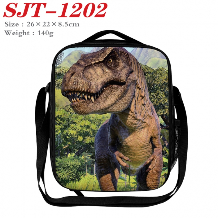 Dinosaur series Anime Lunch Bag Crossbody Bag 26x22x8.5cm SJT-1202