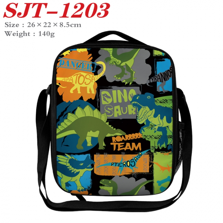 Dinosaur series Anime Lunch Bag Crossbody Bag 26x22x8.5cm SJT-1203