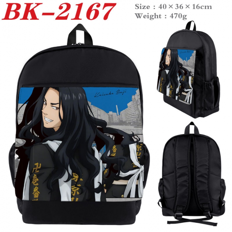 Tokyo Revengers  New nylon canvas waterproof backpack 40X36X16CM BK-2167