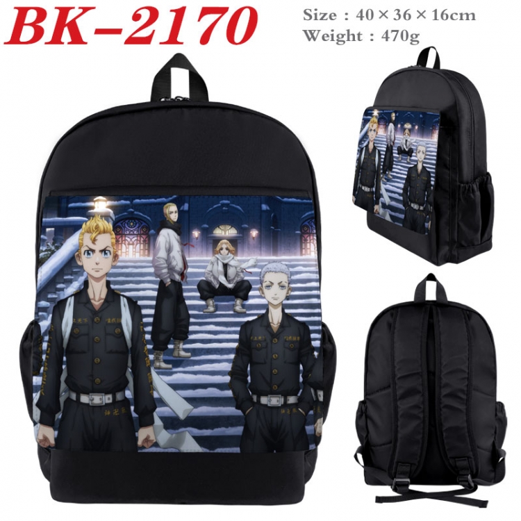 Tokyo Revengers  New nylon canvas waterproof backpack 40X36X16CM BK-2170