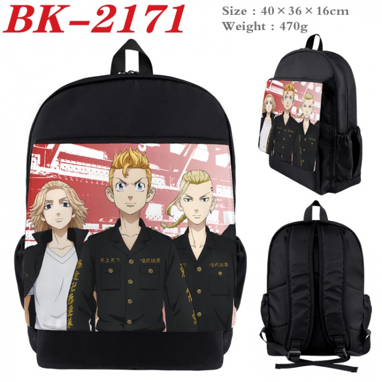 Tokyo Revengers  New nylon canvas waterproof backpack 40X36X16CM BK-2171