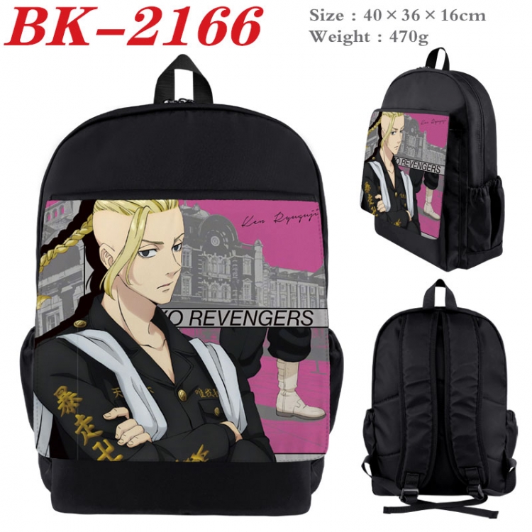 Tokyo Revengers  New nylon canvas waterproof backpack 40X36X16CM BK-2166