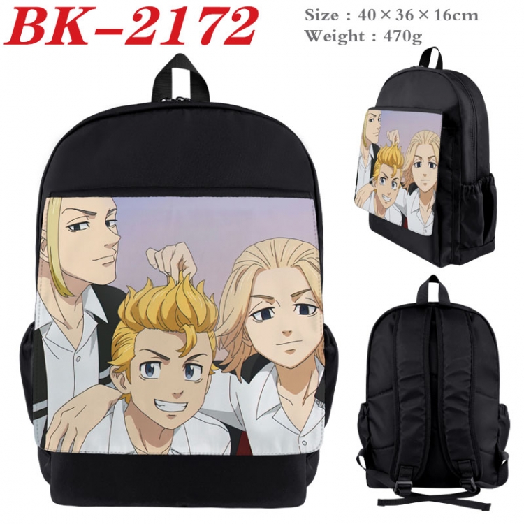 Tokyo Revengers  New nylon canvas waterproof backpack 40X36X16CM BK-2172