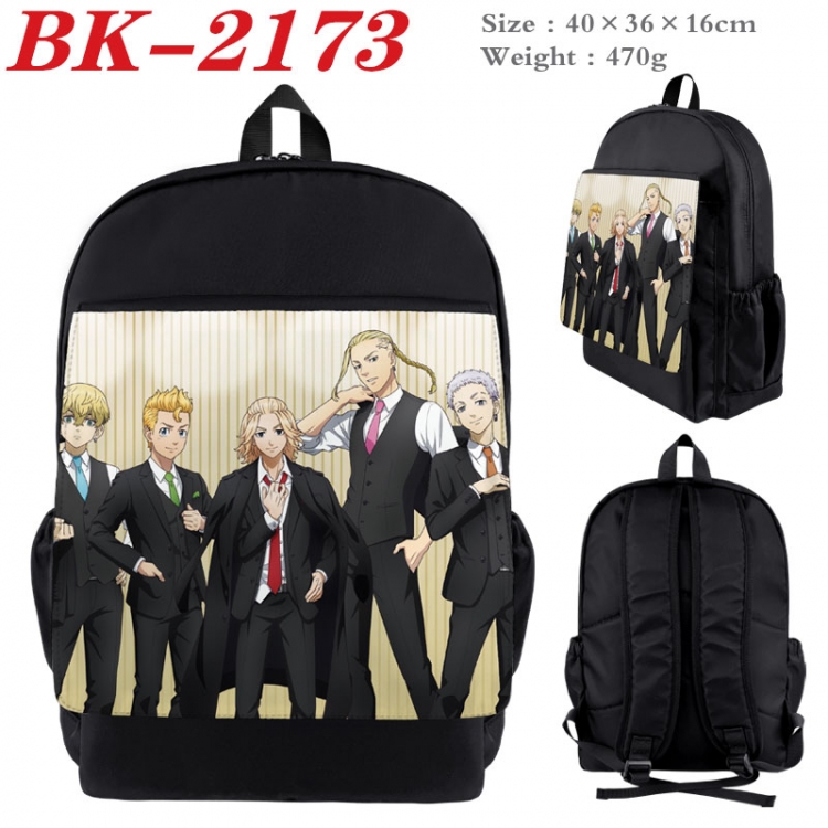 Tokyo Revengers  New nylon canvas waterproof backpack 40X36X16CM BK-2173