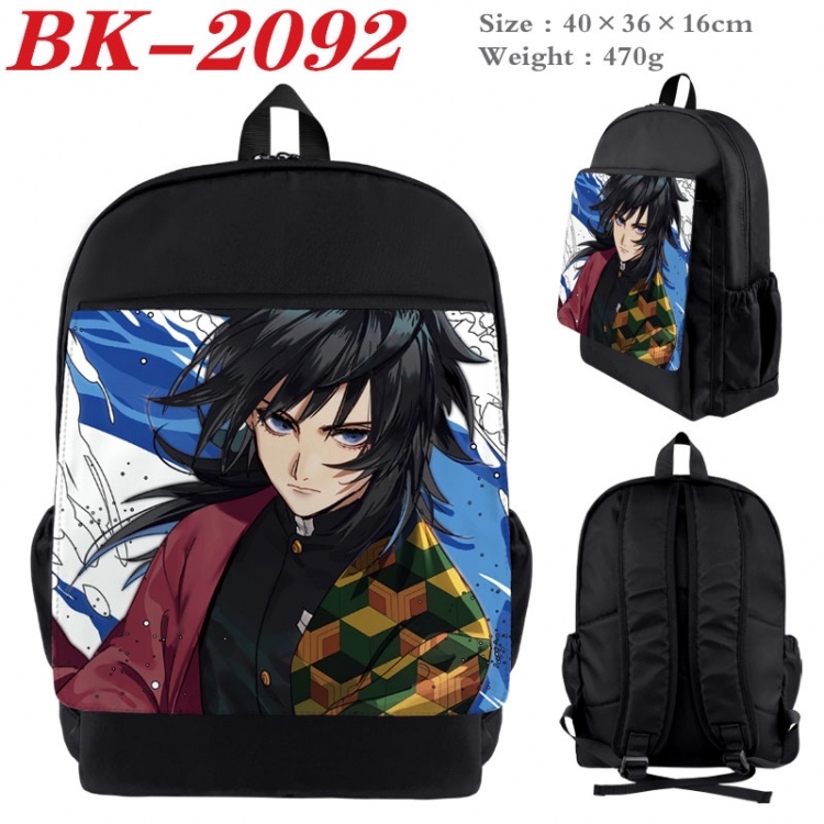 Demon Slayer Kimets New nylon canvas waterproof backpack 40X36X16CM  BK-2092