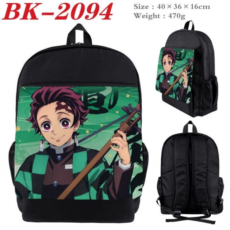 Demon Slayer Kimets New nylon canvas waterproof backpack 40X36X16CM  BK-2094