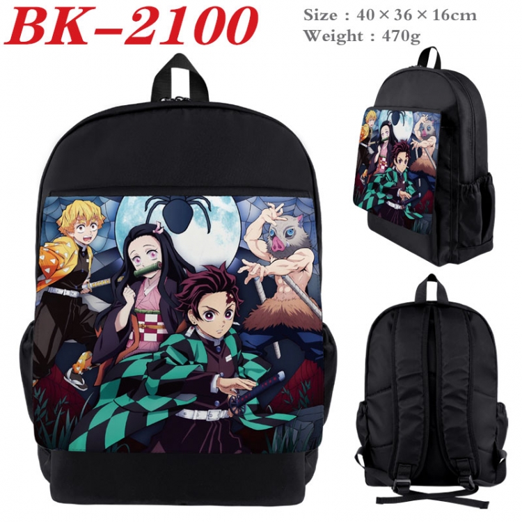 Demon Slayer Kimets New nylon canvas waterproof backpack 40X36X16CM BK-2100