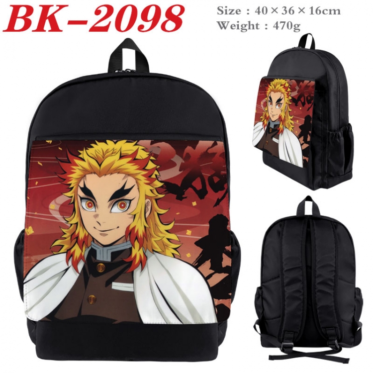 Demon Slayer Kimets New nylon canvas waterproof backpack 40X36X16CM BK-2098