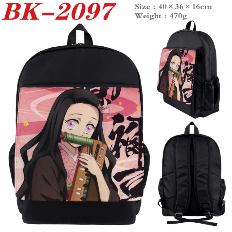 Demon Slayer Kimets New nylon canvas waterproof backpack 40X36X16CM BK-2097