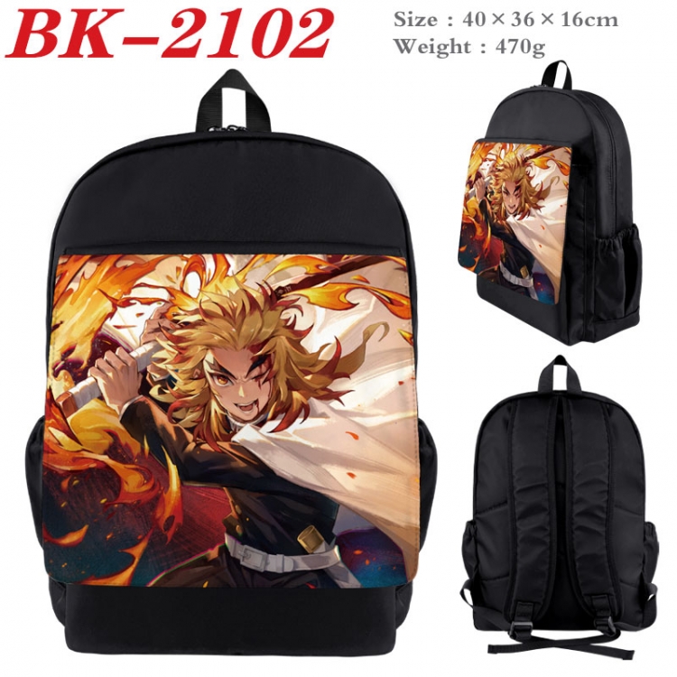 Demon Slayer Kimets New nylon canvas waterproof backpack 40X36X16CM BK-2102