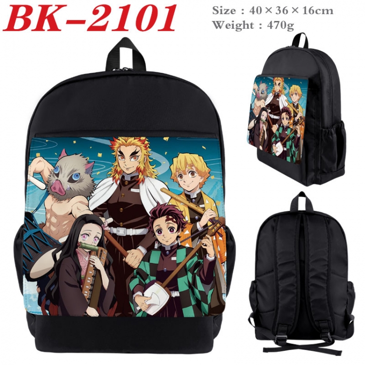 Demon Slayer Kimets New nylon canvas waterproof backpack 40X36X16CM BK-2101