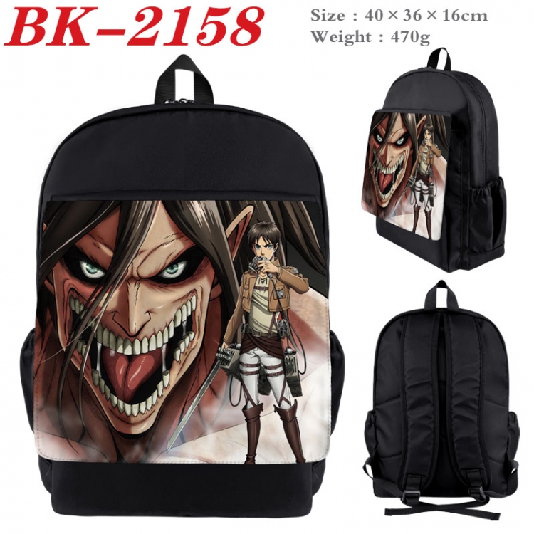 Shingeki no Kyojin New nylon canvas waterproof backpack 40X36X16CM BK-2158