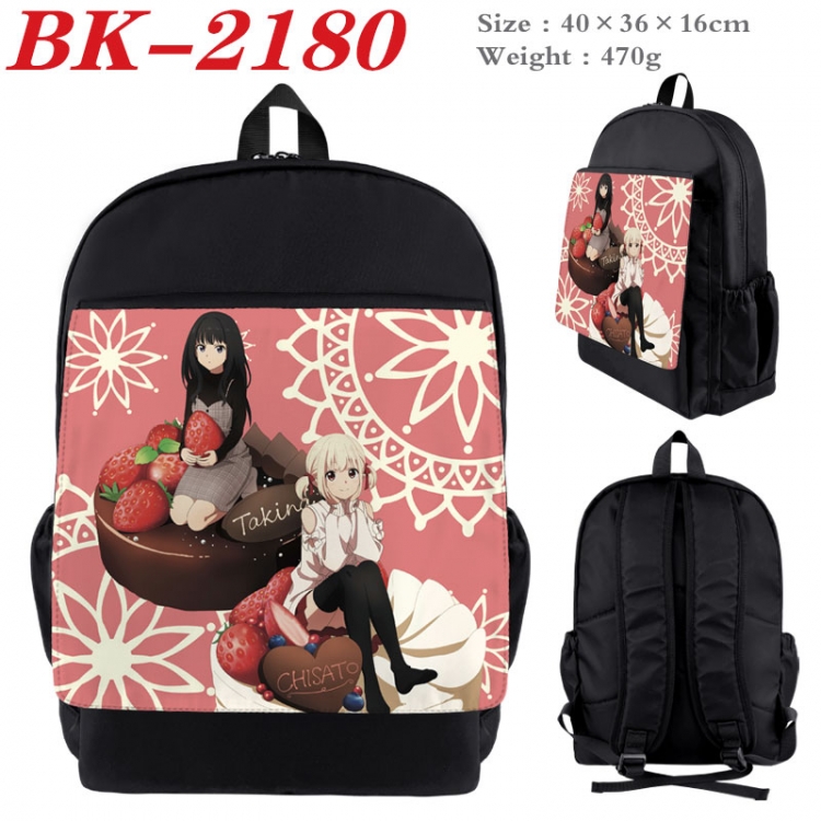 LycorisRecoil New nylon canvas waterproof backpack 40X36X16CM BK-2180
