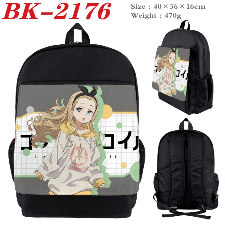 LycorisRecoil New nylon canvas waterproof backpack 40X36X16CM BK-2176