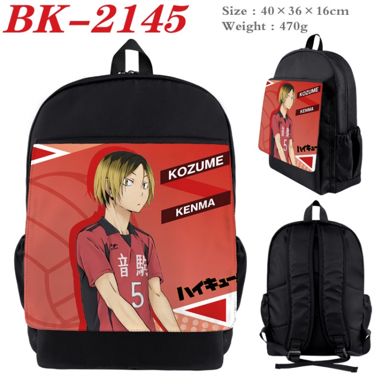 Haikyuu!! New nylon canvas waterproof backpack 40X36X16CM BK-2145