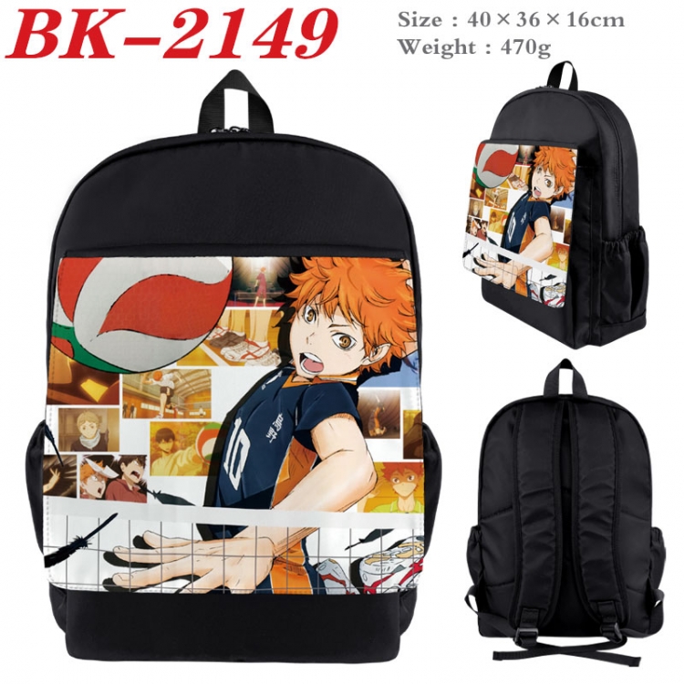Haikyuu!! New nylon canvas waterproof backpack 40X36X16CM  BK-2149