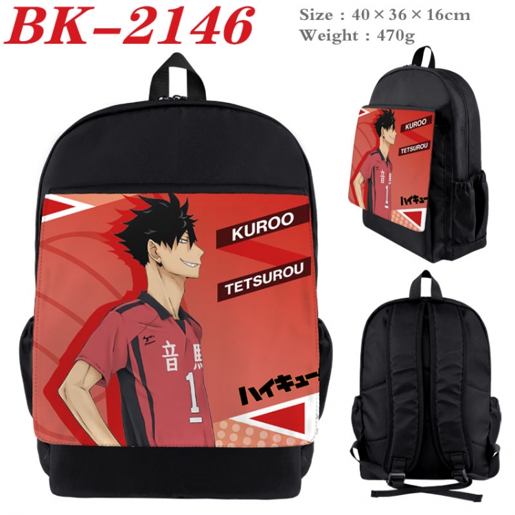 Haikyuu!! New nylon canvas waterproof backpack 40X36X16CM BK-2146