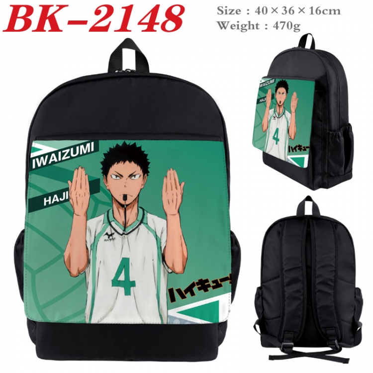 Haikyuu!! New nylon canvas waterproof backpack 40X36X16CM BK-2148