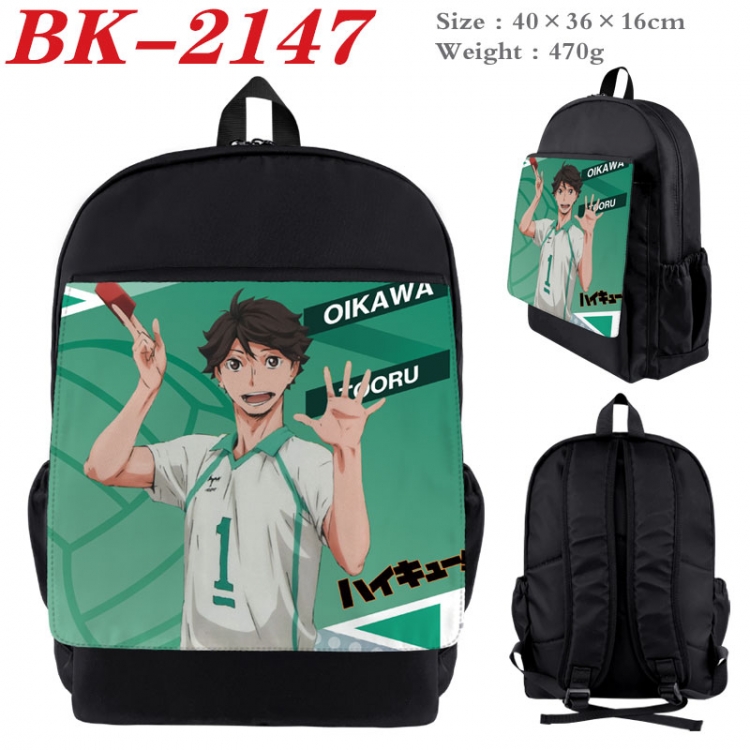 Haikyuu!! New nylon canvas waterproof backpack 40X36X16CM BK-2147