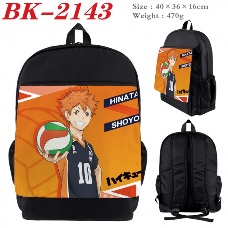 Haikyuu!! New nylon canvas waterproof backpack 40X36X16CM BK-2143