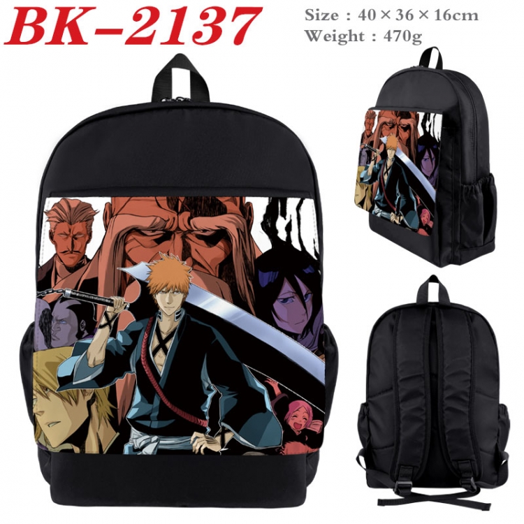 Bleach New nylon canvas waterproof backpack 40X36X16CM BK-2137
