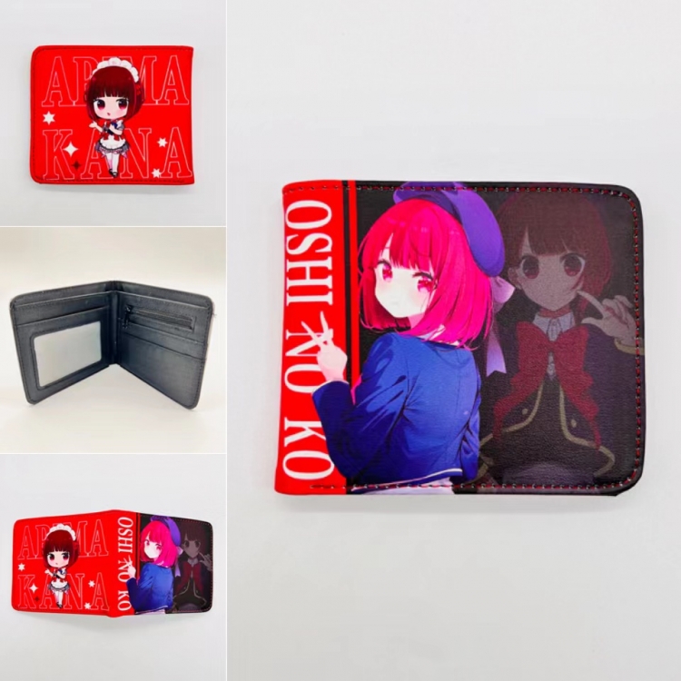 Oshi no ko  Full color  Two fold short card case wallet 11X9.5CM