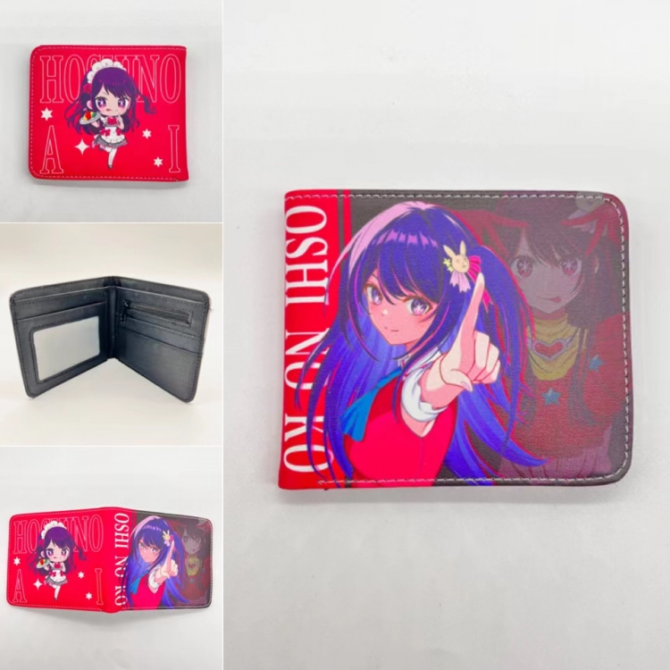 Oshi no ko  Full color  Two fold short card case wallet 11X9.5CM