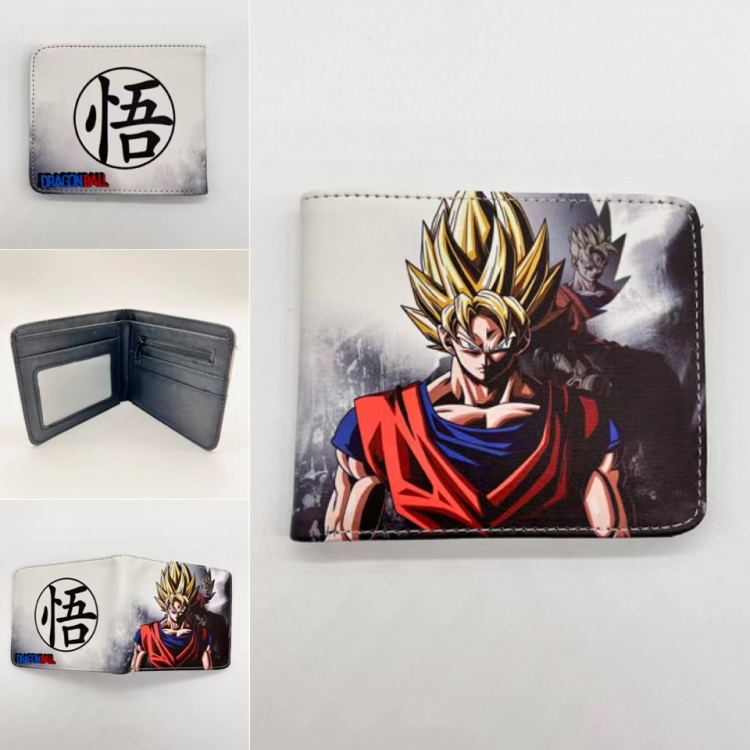 DRAGON BALL Full color  Two fold short card case wallet 11X9.5CM
