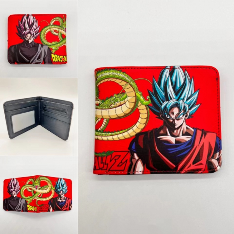 DRAGON BALL Full color  Two fold short card case wallet 11X9.5CM