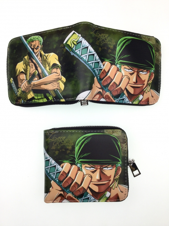 One Piece Medium zipper card leather wallet