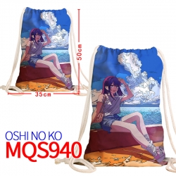 Oshi no ko Canvas drawstring p...