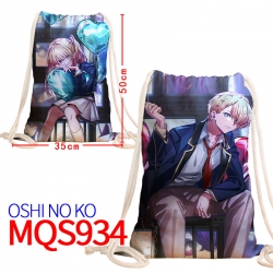 Oshi no ko Canvas drawstring p...