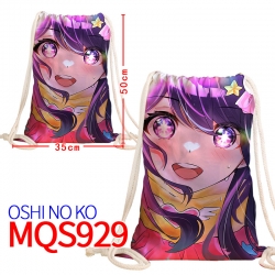 Oshi no ko Canvas drawstring p...