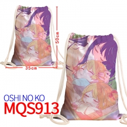 Oshi no ko Canvas drawstring p...