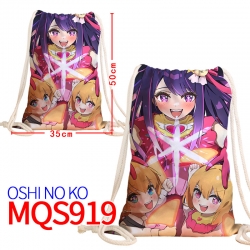 Oshi no ko Canvas drawstring p...