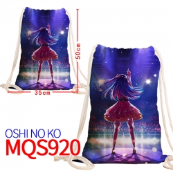 Oshi no ko Canvas drawstring p...