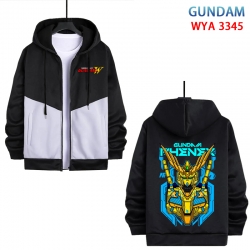 Gundam Anime cotton zipper pat...