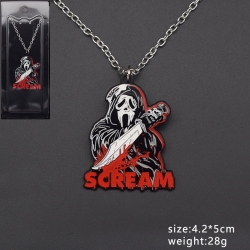 Scream Anime Metal Necklace Pe...
