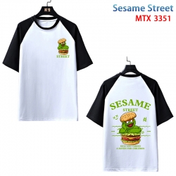 Sesame Street Anime raglan sle...