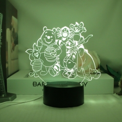 3D night light USB touch switc...