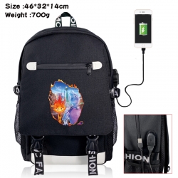 Elemental canvas USB backpack ...