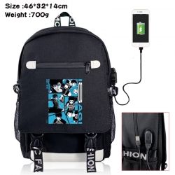 BLUE LOCK canvas USB backpack ...