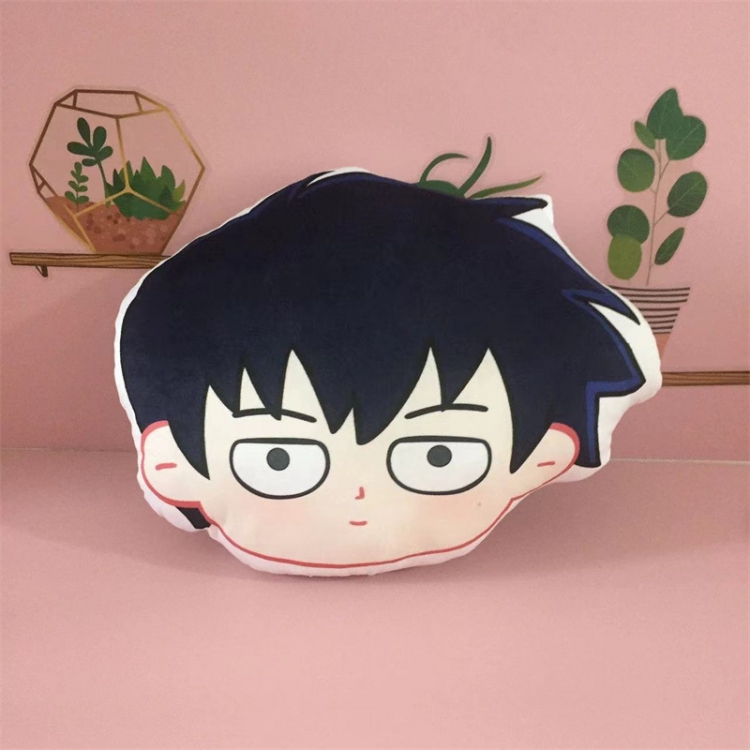 Mob Psycho 100 Big head series Stuffed toy double-sided printing pillow pillow 45cm