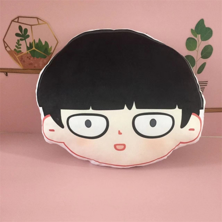 Mob Psycho 100 Big head series Stuffed toy double-sided printing pillow pillow 45cm