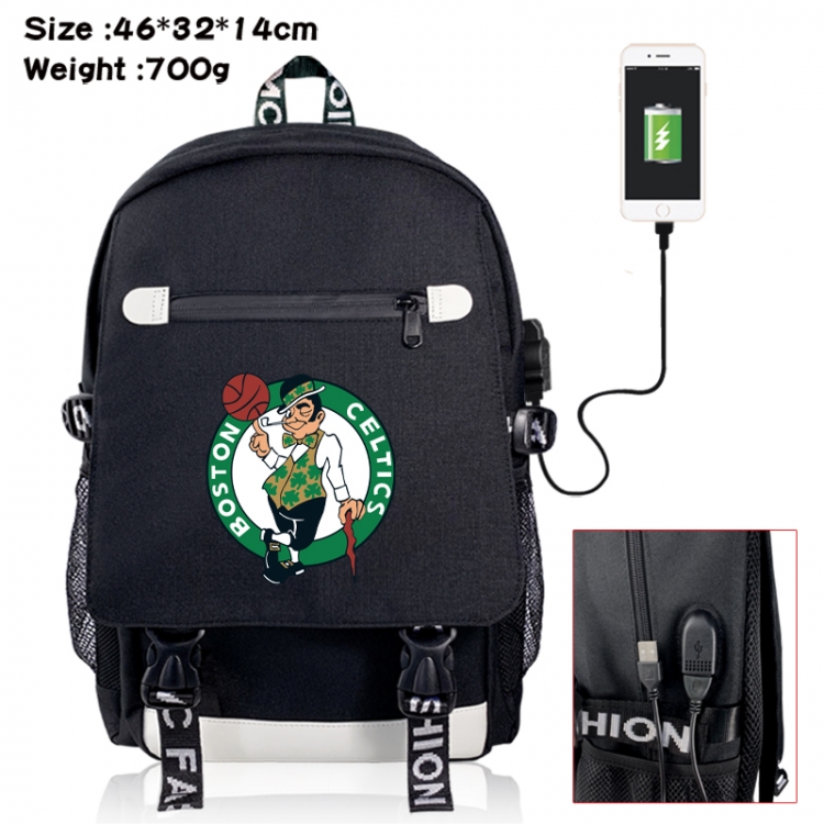 physical culture canvas USB backpack cartoon print student backpack 46X32X14CM 700g